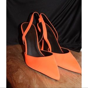 Orange Slingback ASOS Heels